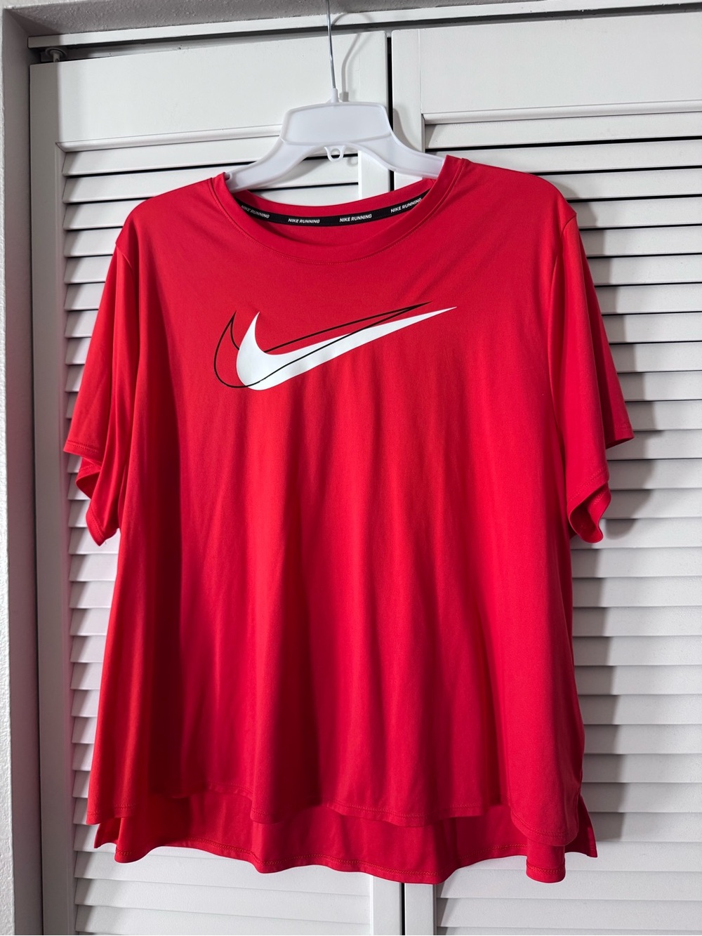 Nike Red Short-Sleeve Swoosh Tee